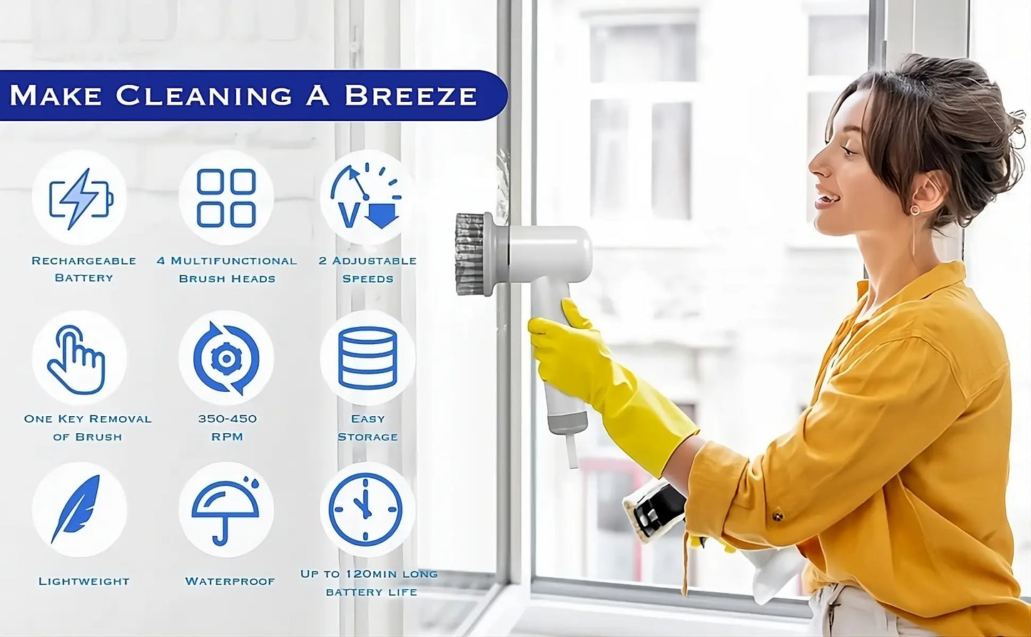 Power Cleaning Brush